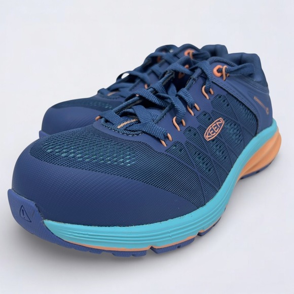 KEEN Utility Vista Energy Women's Size 8M Work Sneakers Blue Composite Toe NWOB